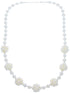 Fresh Water Pearl Sterling Silver Bead Necklace KX120898